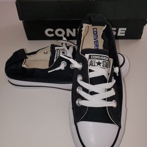 Converse Womens CT All Star Shoreline 537081F Black Sneakers Size 6 US